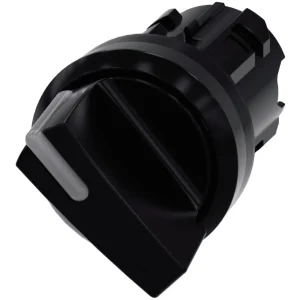 Siemens 3SU1002-2BC10-0AA0 cap comutator luminos, 2 poziții, revenire, negru Sirius